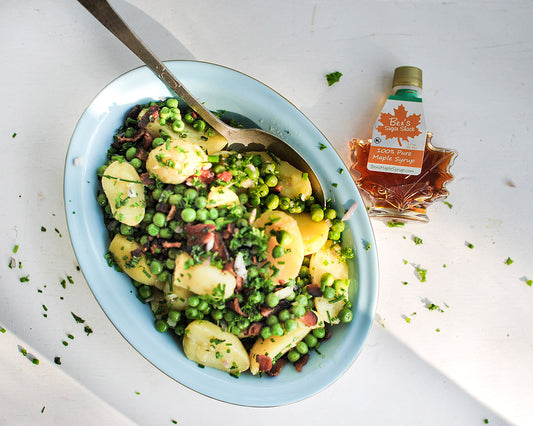 Fresh Peas and New Potatoes with Maple Vinaigrette