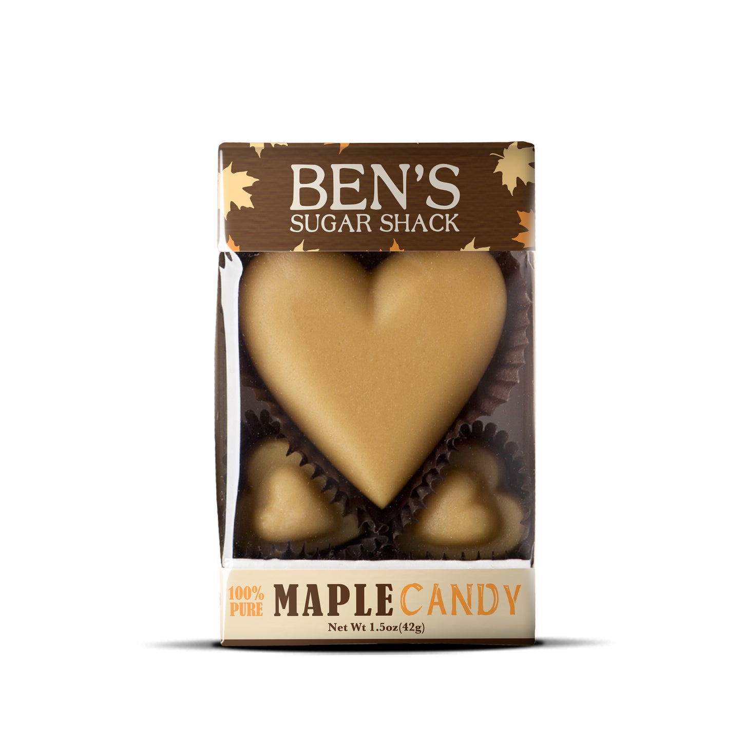 Pure Maple Candy Hearts Trio Favors - 3 pieces - 1.5oz (*Min order 50 Units)