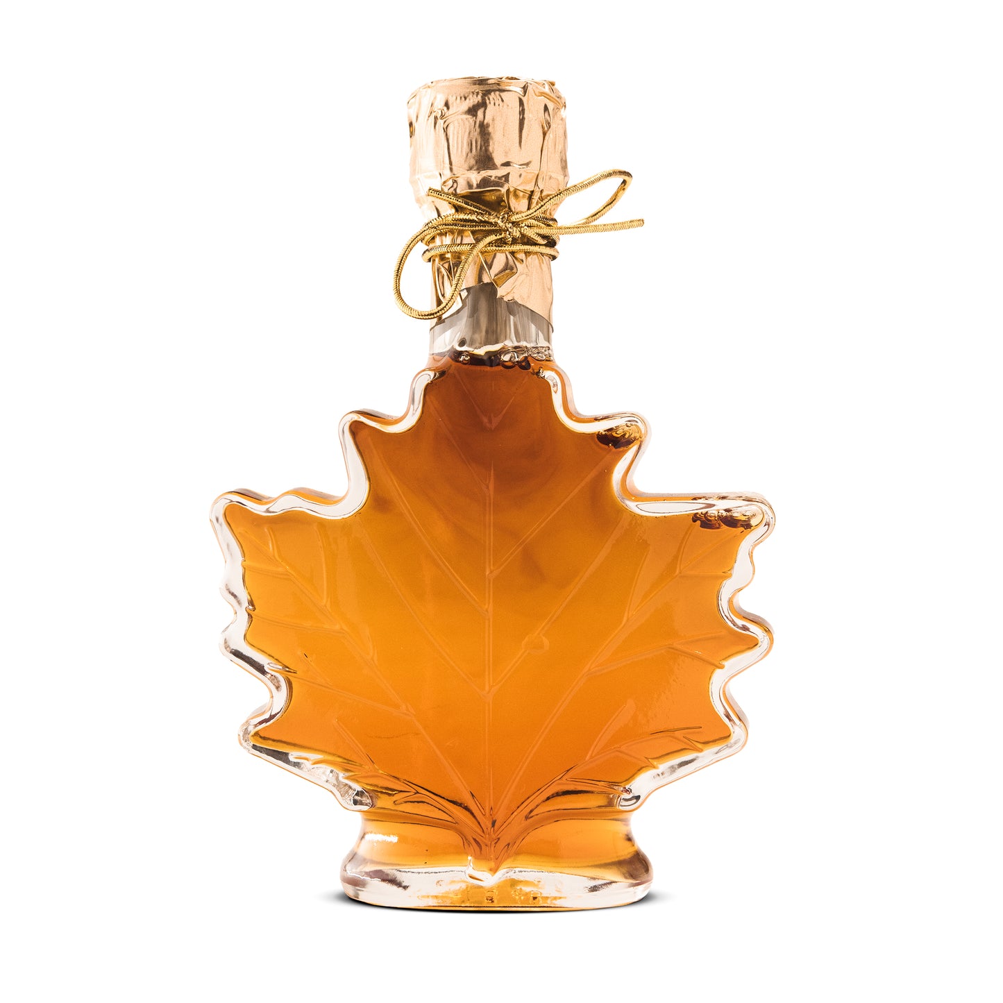 Pure Maple Syrup Favors - Glass Leaf Bottle - 3.4 oz