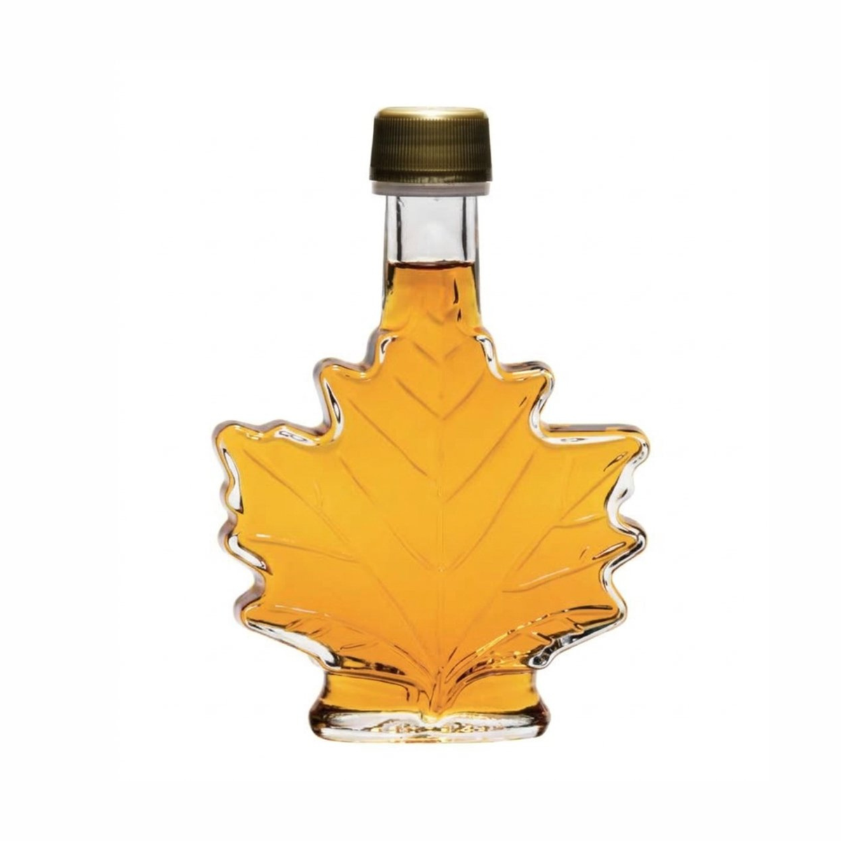 Pure Maple Syrup Favors - Glass Leaf Bottle - 3.4 oz