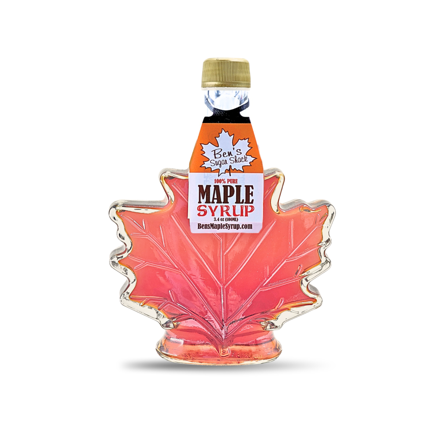 8.45 oz. Glass Leaf Maple Syrup