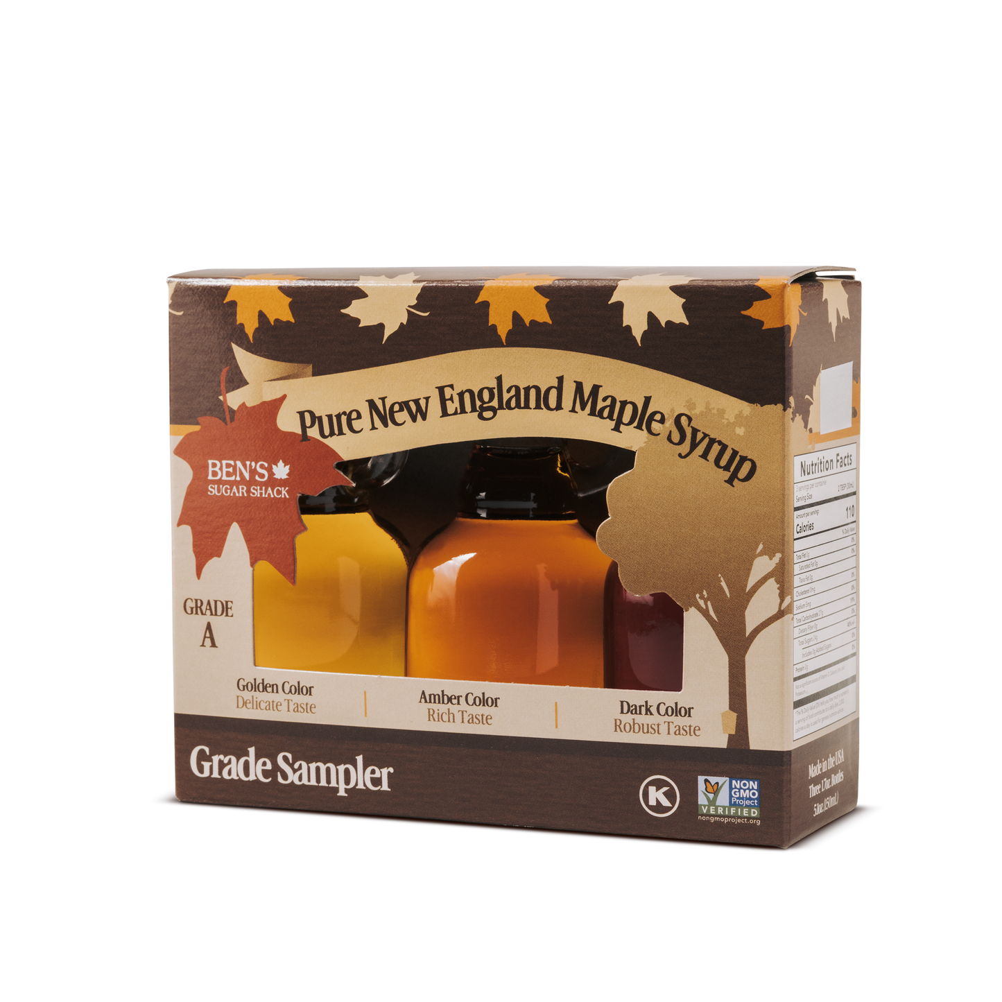 New England Maple Syrup Grading Sampler Set (Corporate Gift Favors)