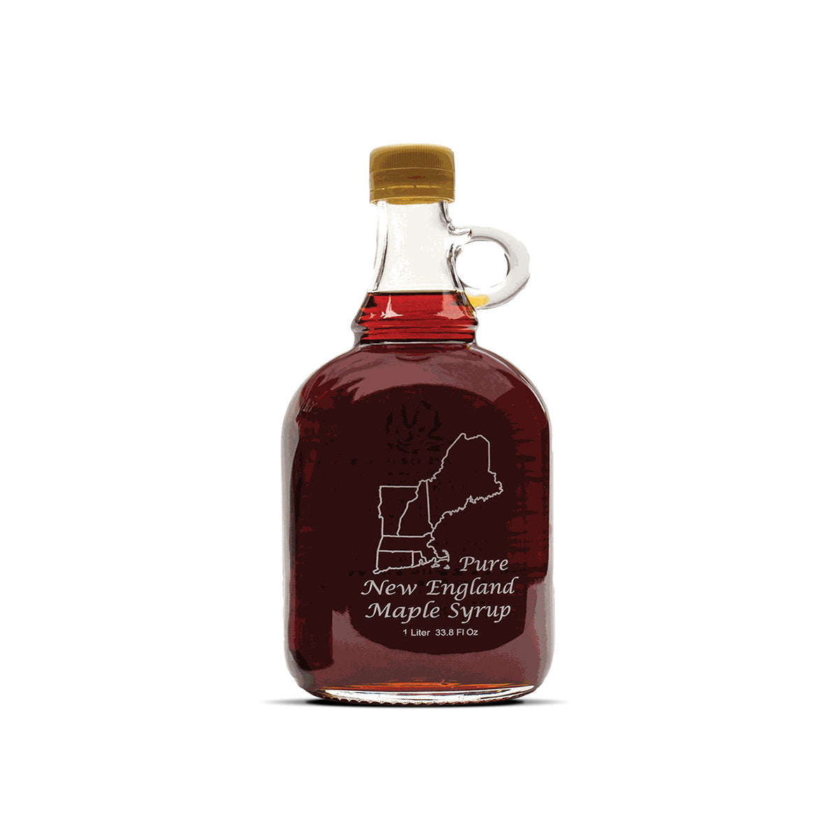 Pure Maple Syrup in New England Glass Jug - 33.8 oz