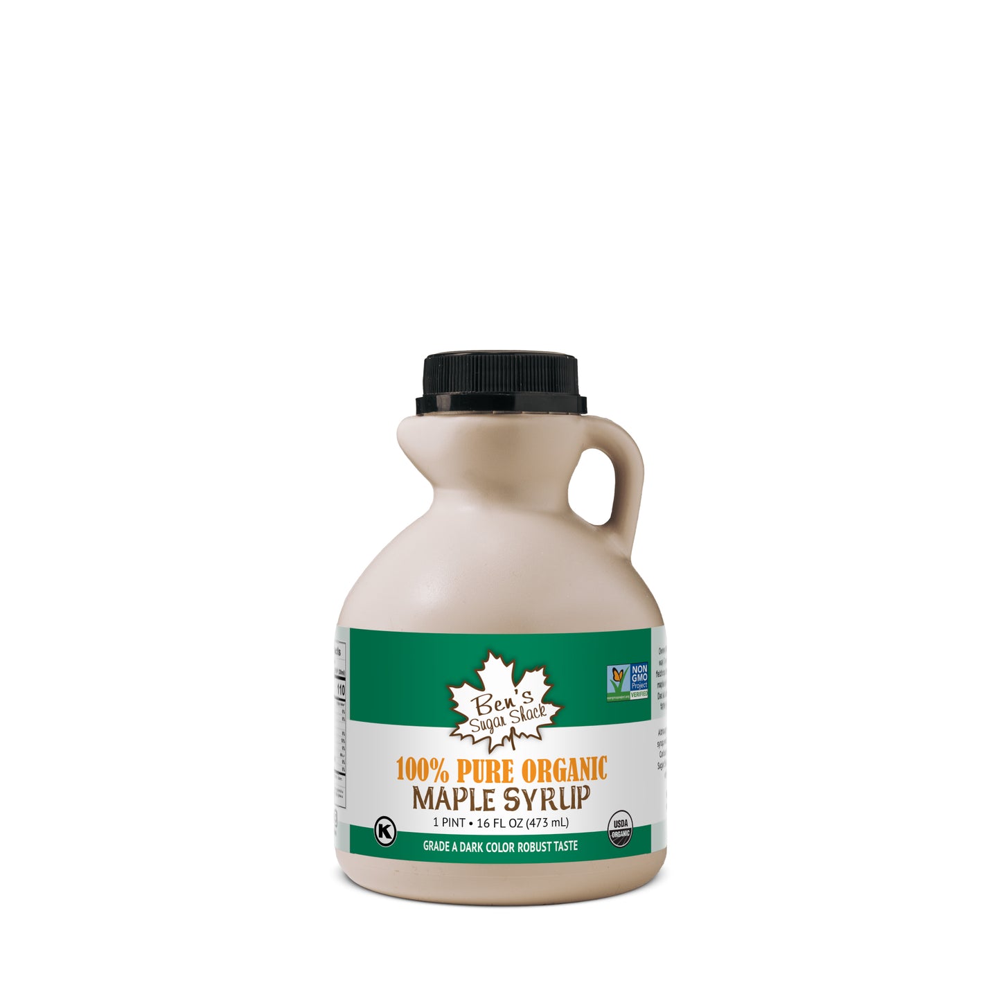 Organic Pure Maple Syrup in Plastic Jugs (All Sizes)