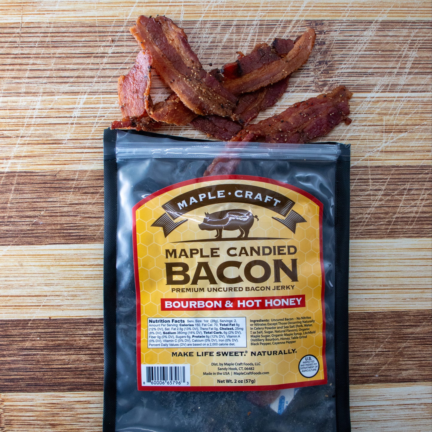 Maple Craft Candied Maple Bacon – Bourbon & Hot Honey