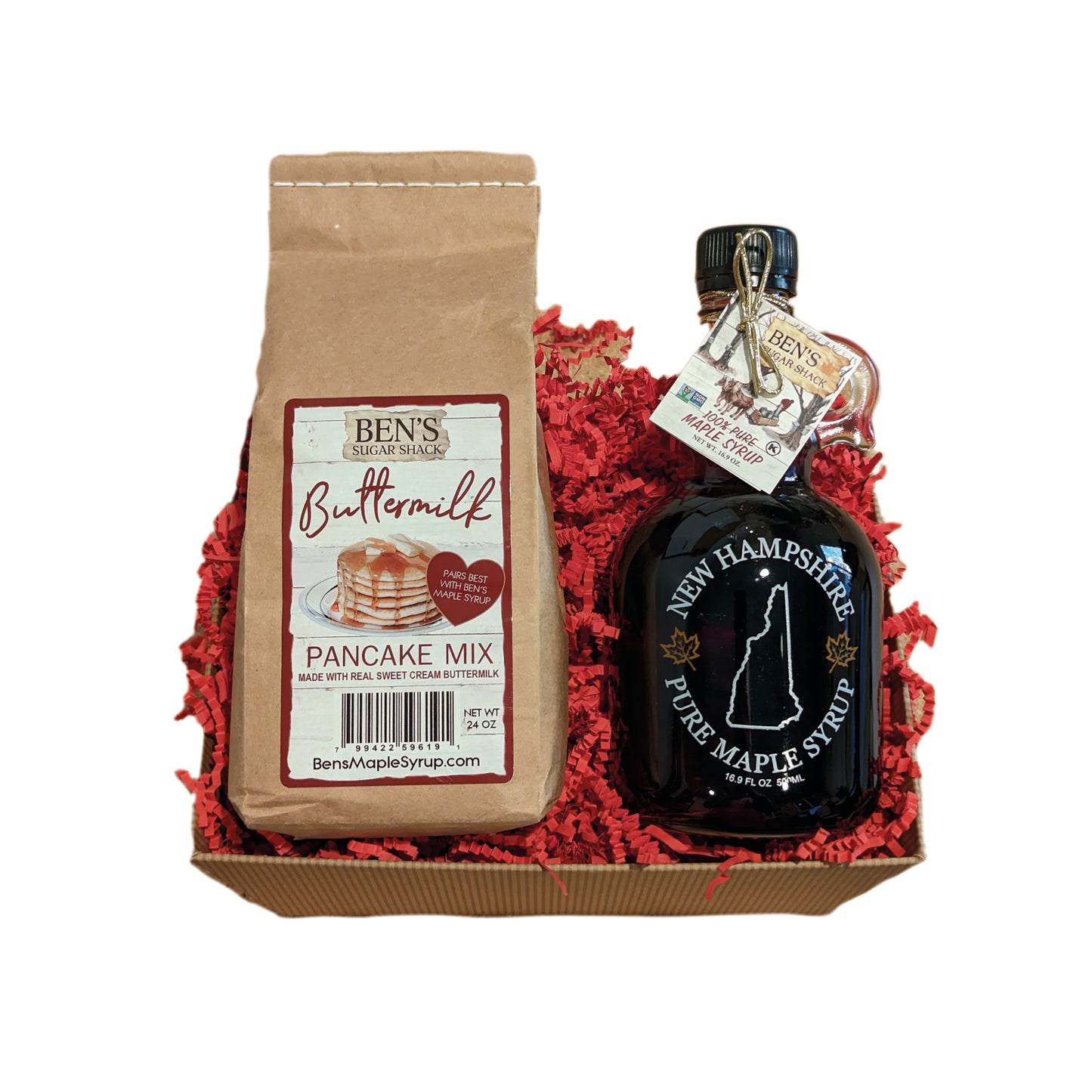 NH Glass Jug & Pancake Mix Gift Basket