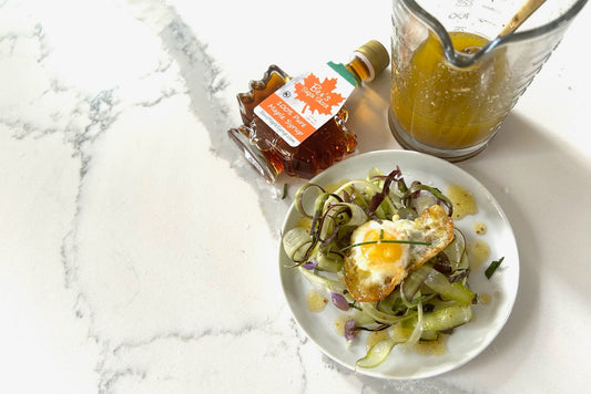 Maple Vinaigrette w/ Shaved Spring Veggies