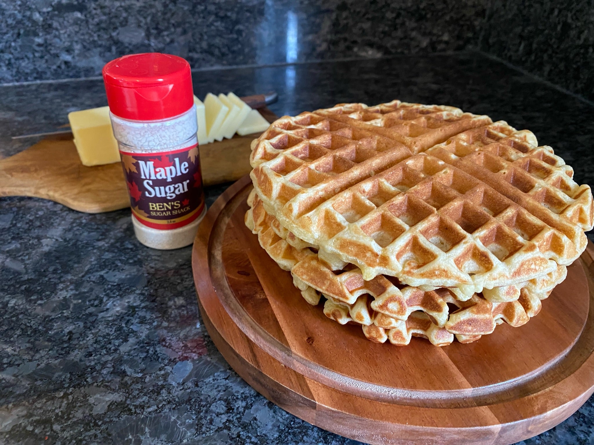 Maple Sugar Yeasted Waffles Recipe β Bens Maple Syrup