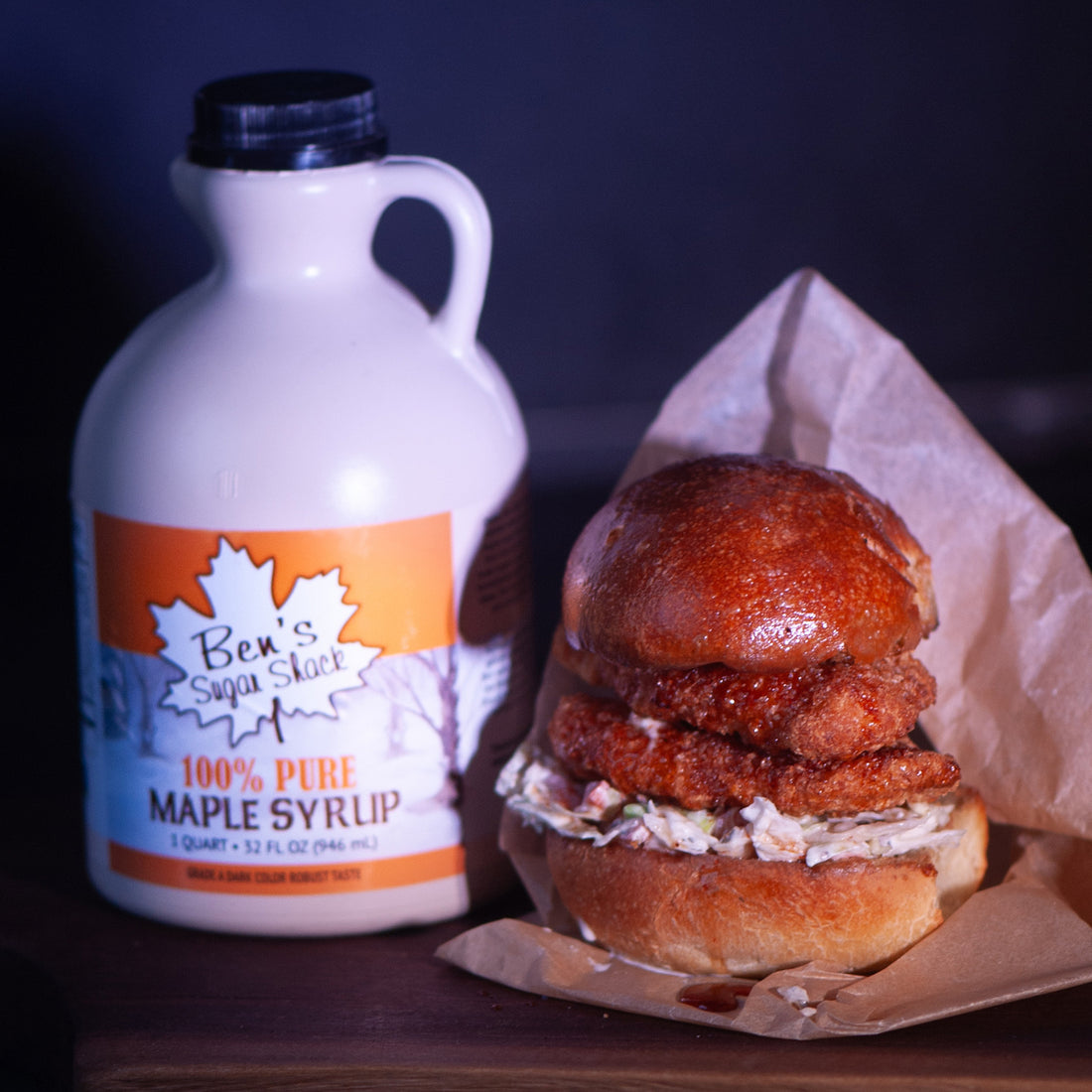 Hot Maple Crunch Chicken Sandwich