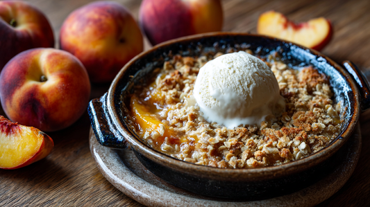 Maple Sugar Peach Crisp