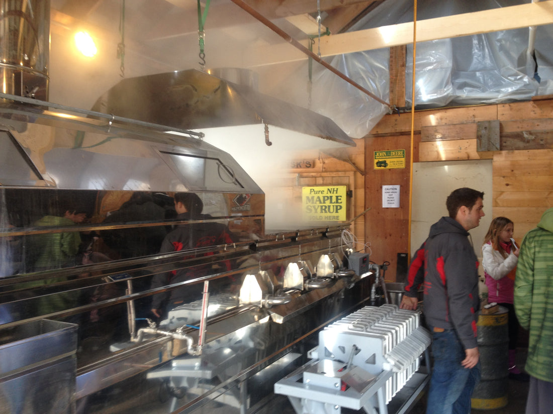 Ben’s Sugar Shack in Temple, NH  Boiling Maple Syrup since Jan. 10