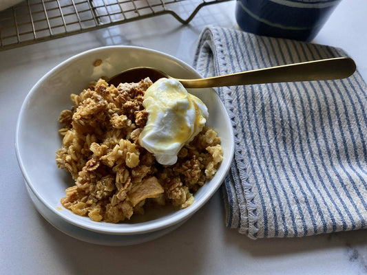 Maple+Lemon Baked Oatmeal Recipe