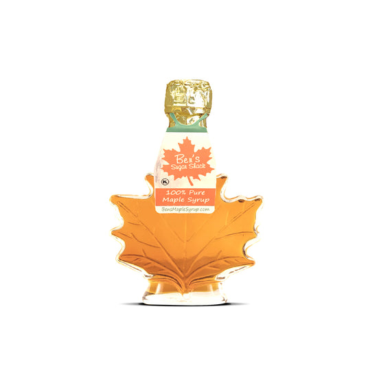 Pure Maple Syrup in Glass Leaf Bottle - 16.9 oz