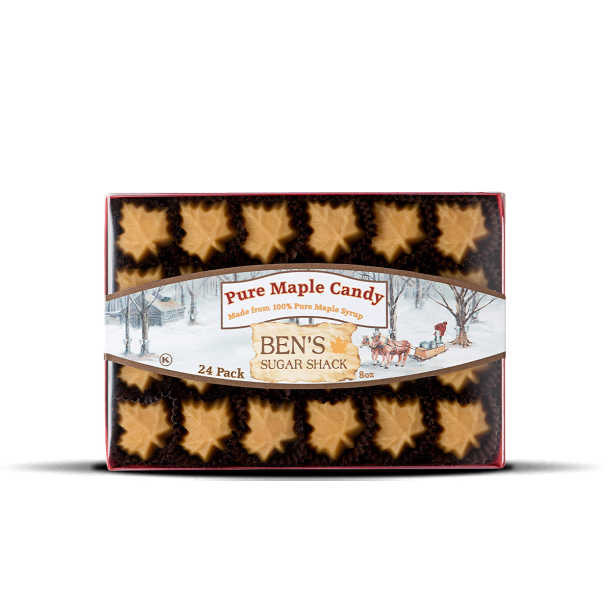 Pure Maple Candy Leaf - 24 pack - 8 oz