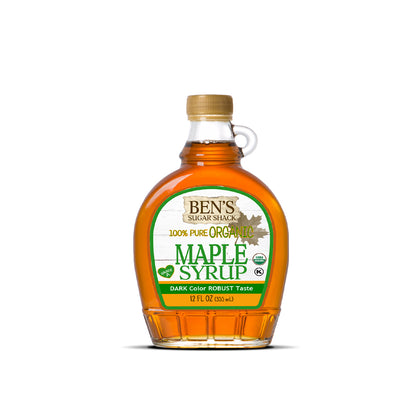 Ben's 100% Pure Organic Maple Syrup Flask - 12 oz