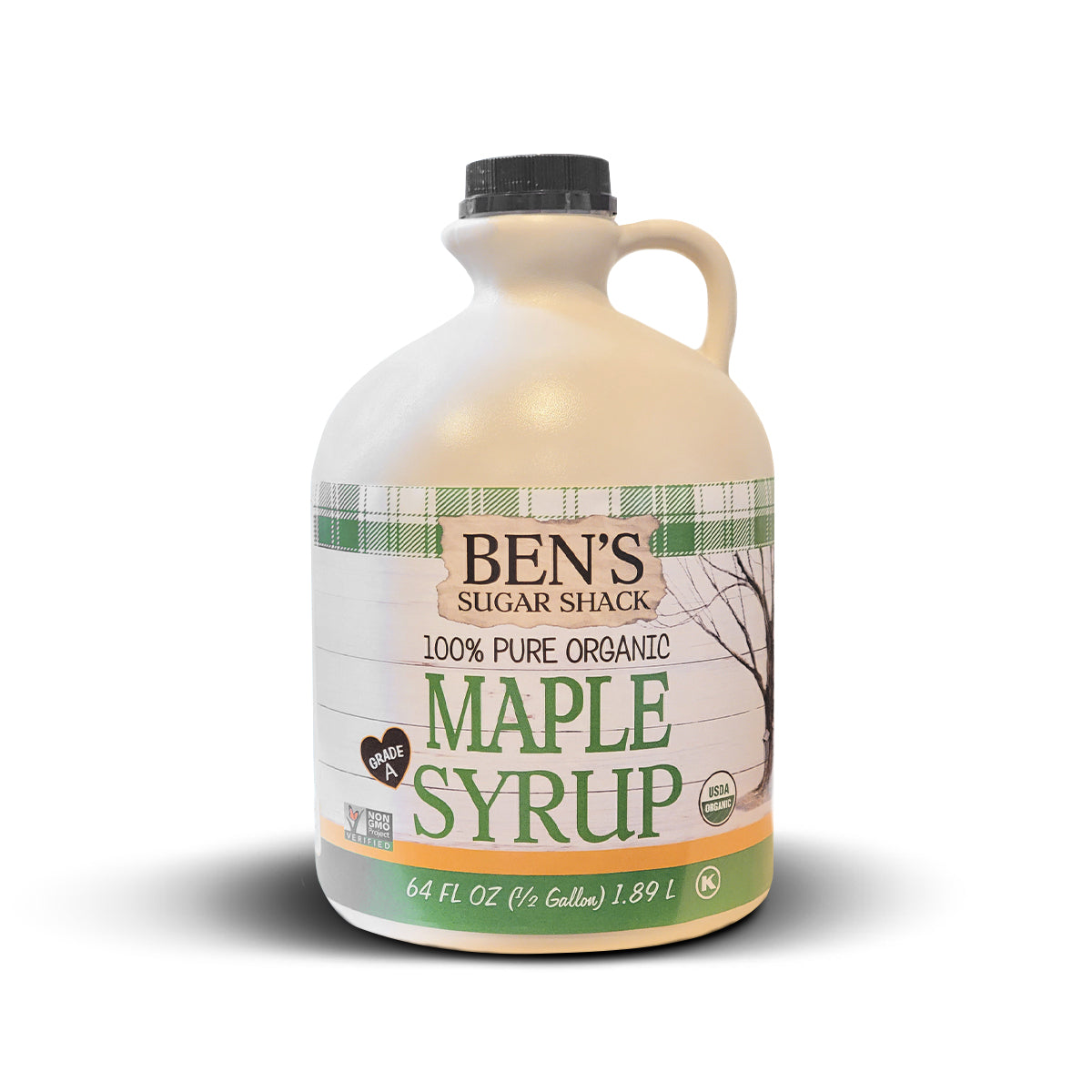 Organic Pure Maple Syrup in Plastic Jugs (All Sizes)