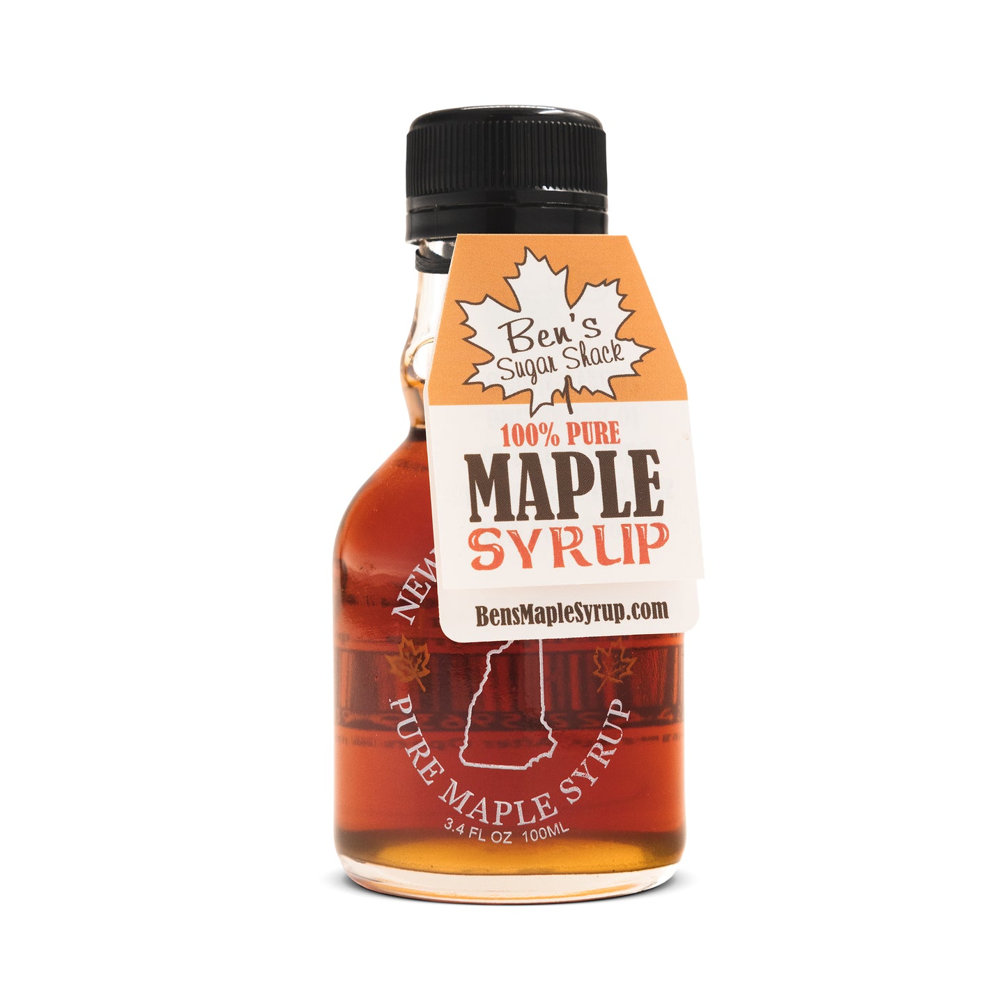 Pure Maple Syrup Favors - 3.4oz New Hampshire Glass Jug