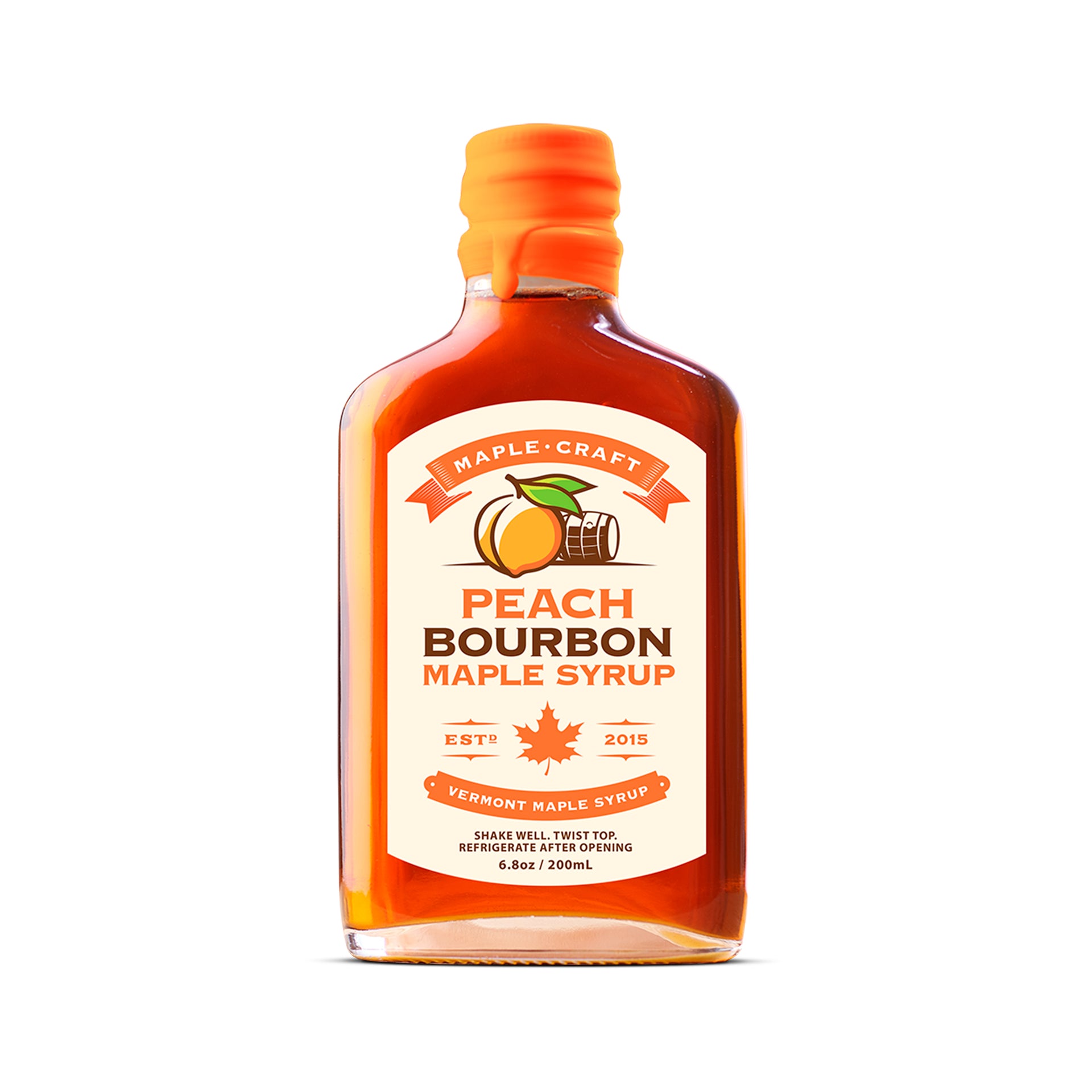 Peach Bourbon Maple Syrup