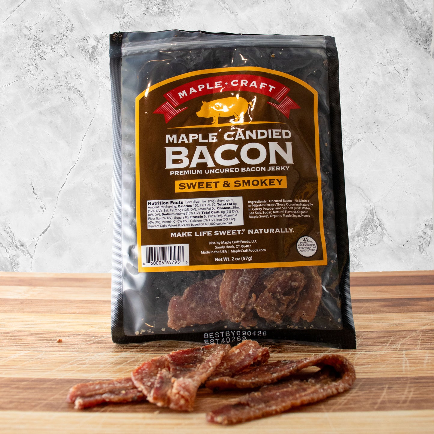Maple Craft Candied Maple Bacon – Sweet & Smokey