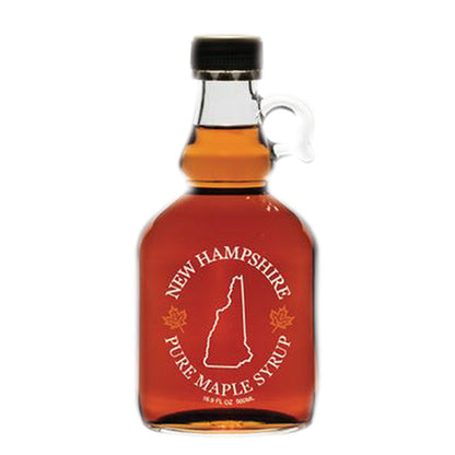 Pure Maple Syrup in New Hampshire Glass Jug - 16.9 oz