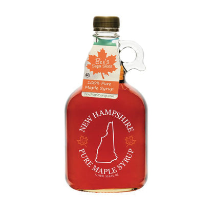 Pure Maple Syrup in New Hampshire Glass Jug - 16.9 oz