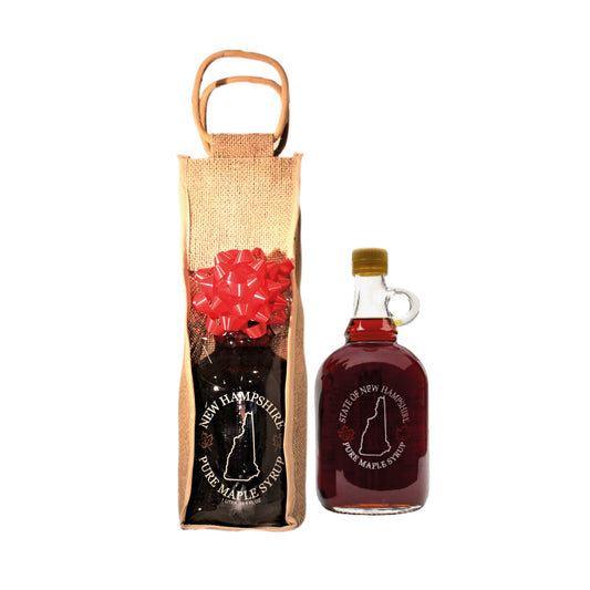 Pure Maple Syrup Favor/Gift  - 1 Liter - With Bag and Bow