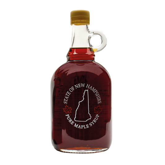 Pure Maple Syrup in New Hampshire Glass Jug - 64 oz (half gallon)